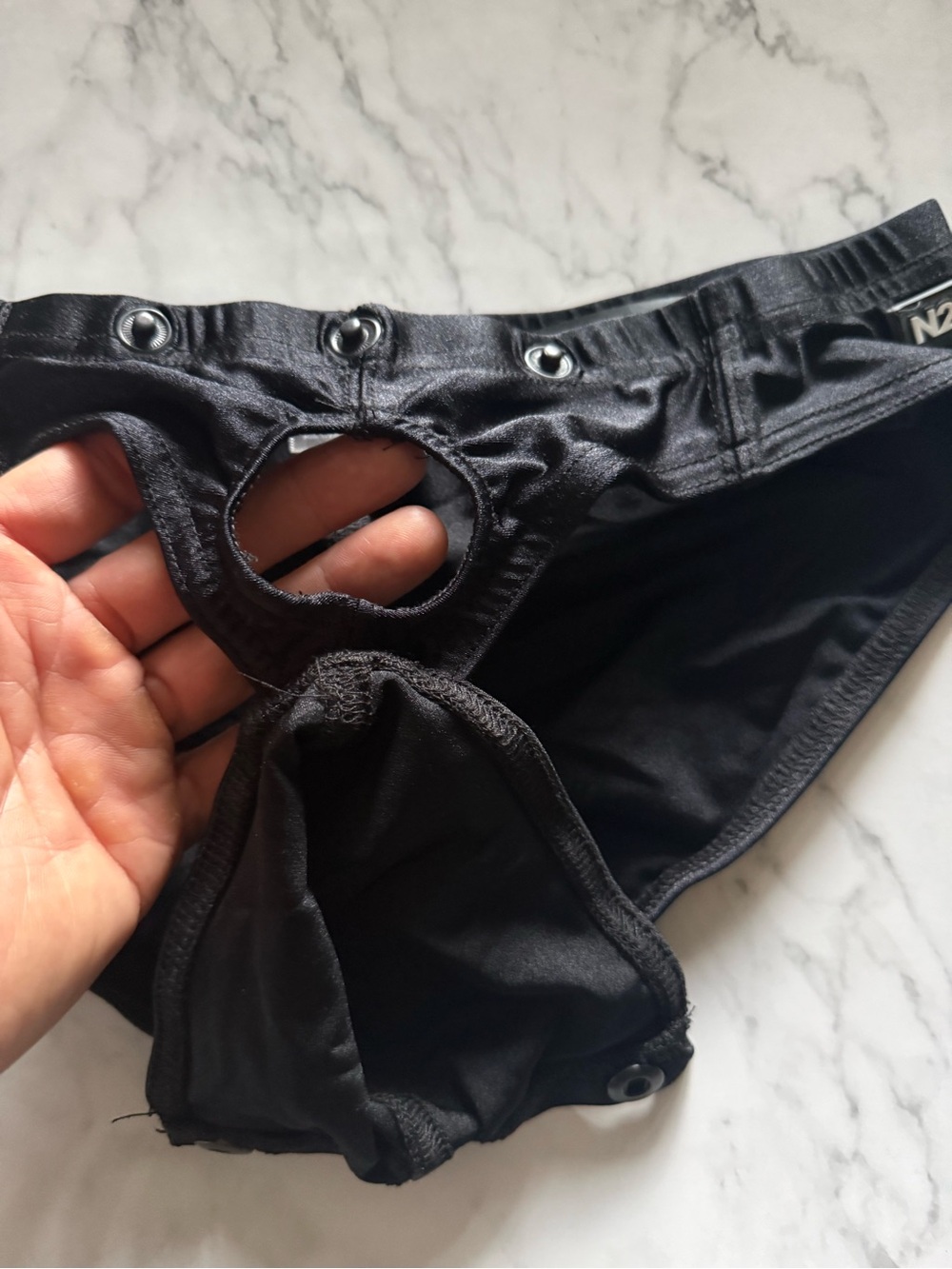 Rare N2N Bodywear "Titan" Snap-Front Swim/Underwear Brief – Brand New with Tags - Picture 4 of 8